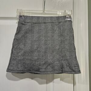 Art Class Girl's Size M (8) Black and‎ White Plaid Skort